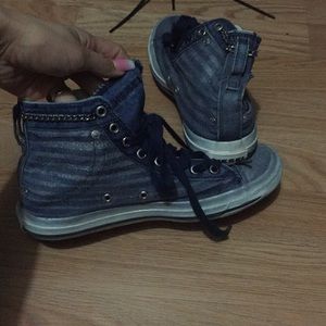 Diesel high top jean shoes